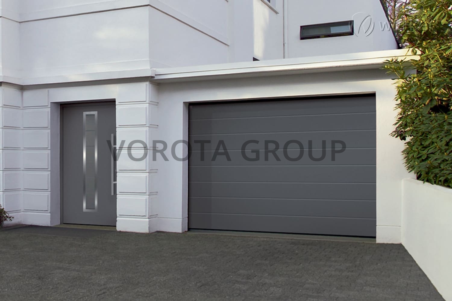 Автоматические ворота для гаража Doorhan серые 2500x1800